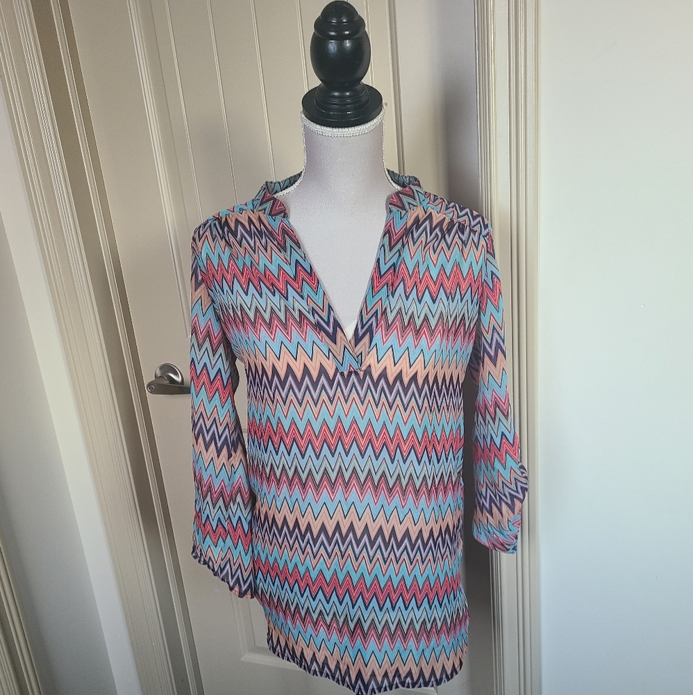 *Extra 50%OFF Sheer Printed Top